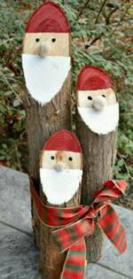Christmas santa logs